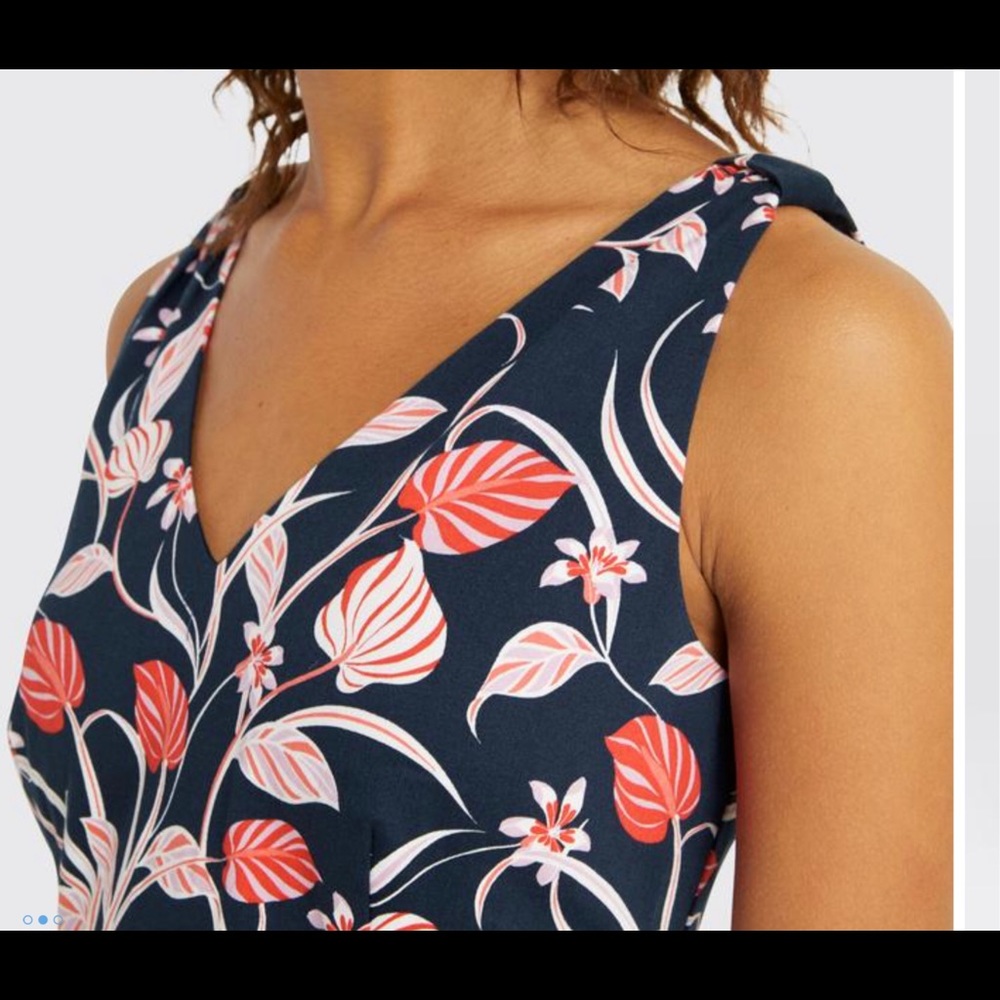 Knot Shoulder Love Circles Draper James Dress, 10